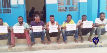 Beni : la Police présente une bande de présumés bandits à la presse