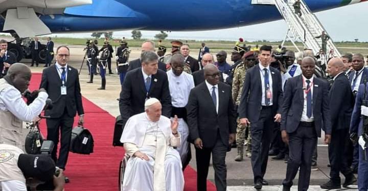 RDC : le Pape François est arrivé à Kinshasa
