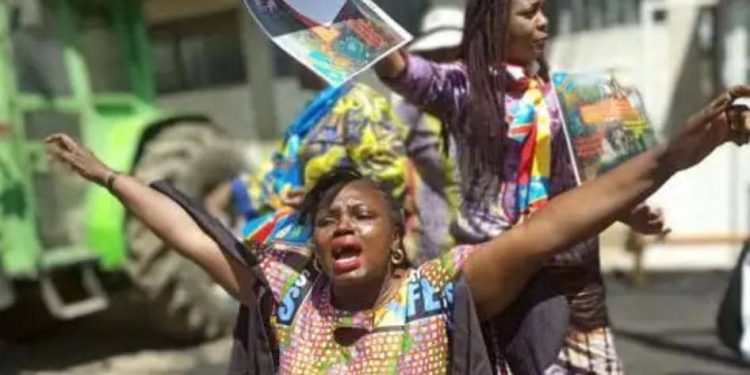 Addis-Abeba : un groupe de femmes du Nord-Kivu manifestent à l’UA contre la guerre dans l’Est de la RDC