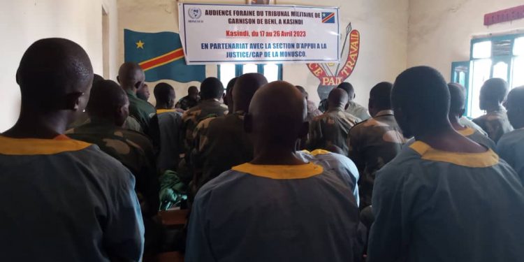 Nord-Kivu : début des audiences foraines contre 27 prévenus dont des militaires à Kasindi (Beni)