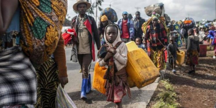 Guerre du M23/RDF : nouvel afflux des déplacés au Sud de Lubero, près de 10.000 familles signalées à Kanyabayonga