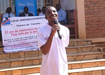 Butembo : donneur de sang depuis 14 ans, Baraka Balyahamwabo sensibilise pour le don bénévole de sang