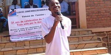 Butembo : donneur de sang depuis 14 ans, Baraka Balyahamwabo sensibilise pour le don bénévole de sang