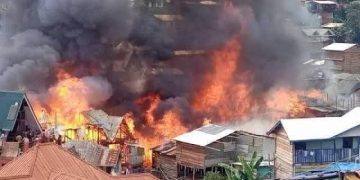 Bukavu : vaste incendie, plus de 100 maisons consumées