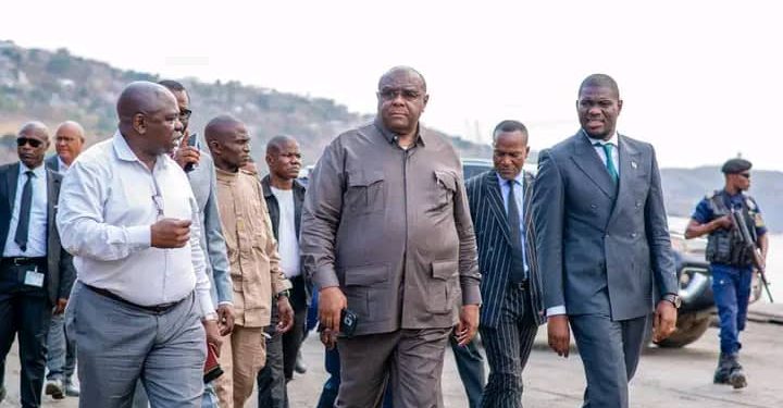 RDC : Jean-Pierre Bemba inspecte les travaux de modernisation du port de Matadi