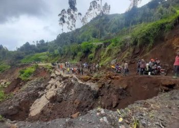 Masisi : trafic coupé entre entre Sake et Kitshanga à la suite d’un glissement de terrain