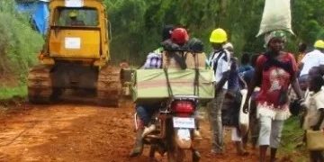 Kyavinyonge : la société civile alerte sur l’état critique des routes vers Butembo et Kasindi