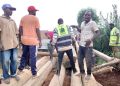 Butembo : la Fondation Jeannot Muhinda relance les travaux du pont Kalongolero-Kihinga