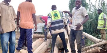 Butembo : la Fondation Jeannot Muhinda relance les travaux du pont Kalongolero-Kihinga