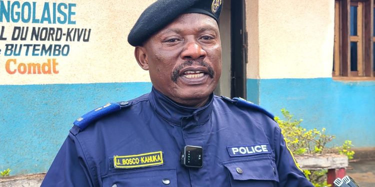 Butembo : le commissaire supérieur Kamabale Kahuka Jean Bosco prend ses fonctions de commandant second de la PNC