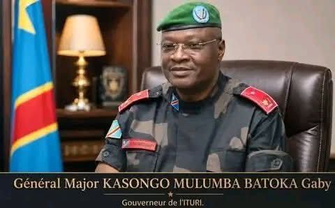RDC : Le Général-Major Kasongo Mulumba Batoka Gaby nommé gouverneur militaire de l’Ituri